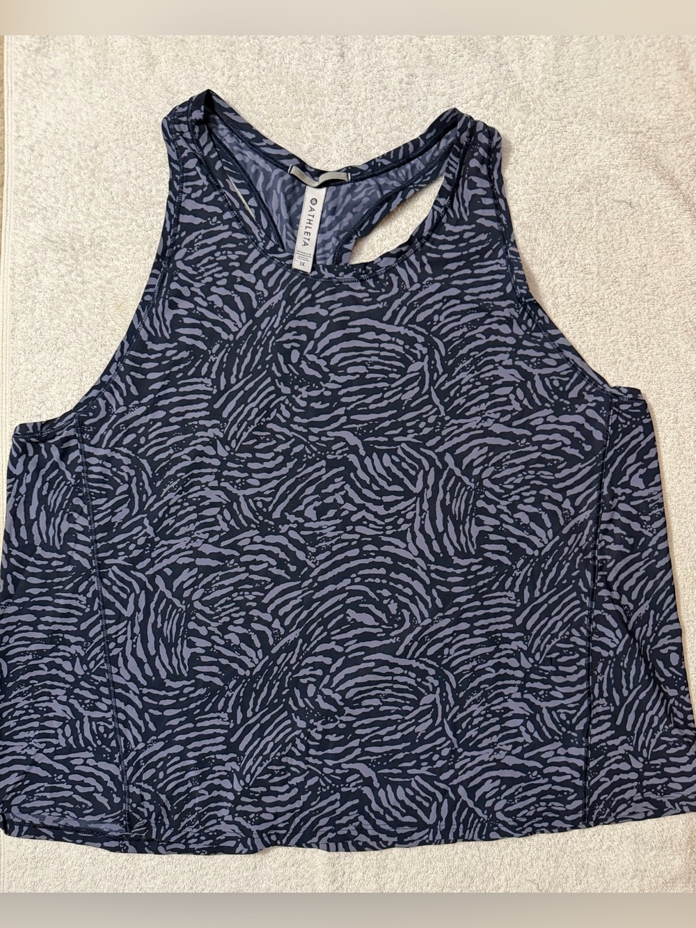 Athleta Ultimate Train Printed Abstract Racerback Tank Plus Size Curvy 657844
